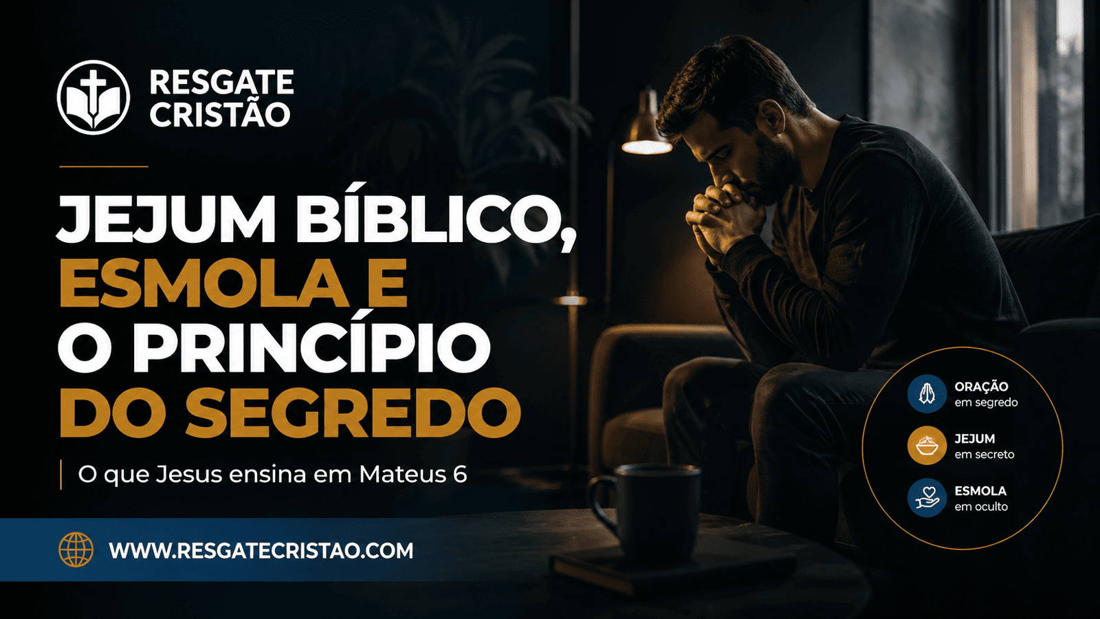 Jejum Bíblico, Esmola e o Princípio do Segredo em Mateus 6